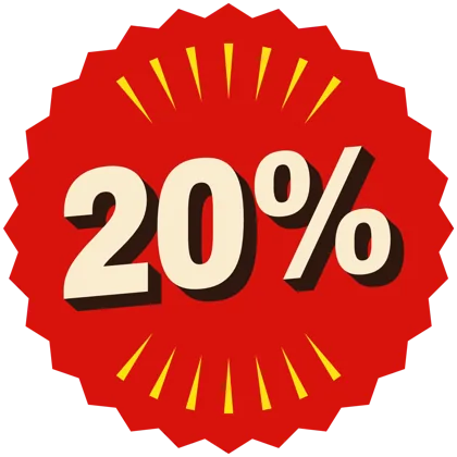 20% off badge