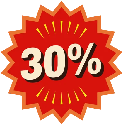 30% off badge