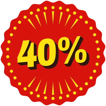 40% off badge