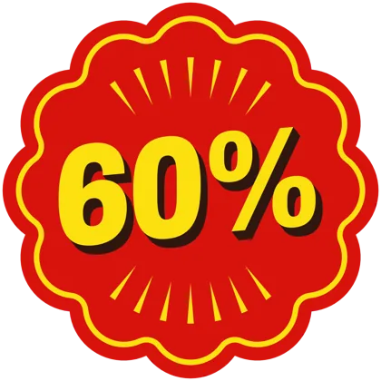 60% off badge